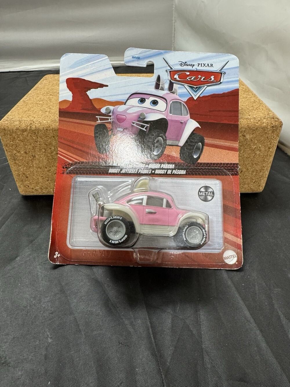 Disney Pixar Cars Easter Buggy Pink Bunny VW Baja Bug 1:55 Diecast Mattel NEW